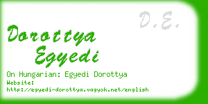 dorottya egyedi business card